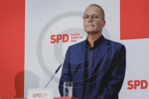 Pressekonferenz nach Ruecktritt von SPD-Generalsekretaer Kuehnert