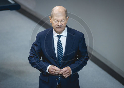 Bundeskanzler Scholz im Bundestag