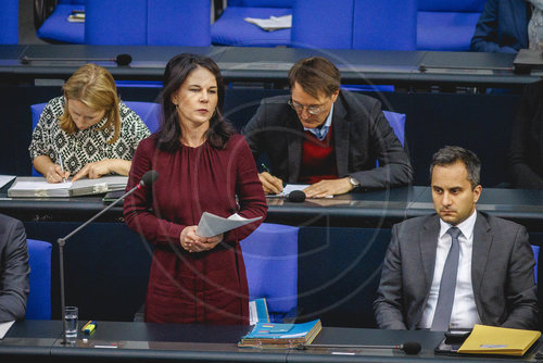 Aussenministerin Baerbock im Bundestag