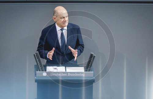 Bundeskanzler Scholz im Bundestag