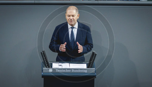 Bundeskanzler Scholz im Bundestag