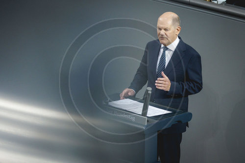 Bundeskanzler Scholz im Bundestag