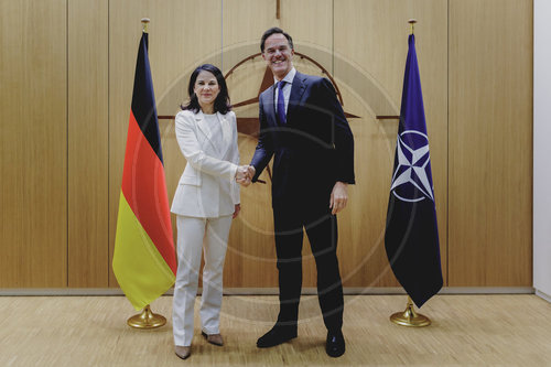 Aussenministerin Baerbock trifft NATO-Generalsekretaer Mark Rutte