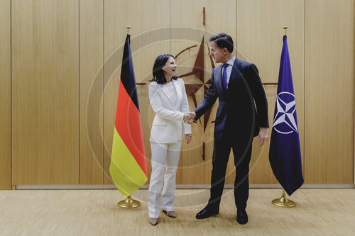 Aussenministerin Baerbock trifft NATO-Generalsekretaer Mark Rutte