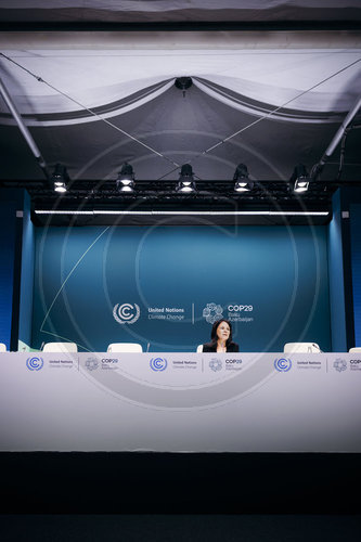 Annalena Baerbock auf der COP29 in Baku