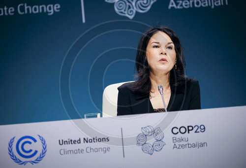 Annalena Baerbock auf der COP29 in Baku