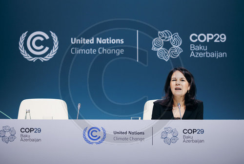 Annalena Baerbock auf der COP29 in Baku