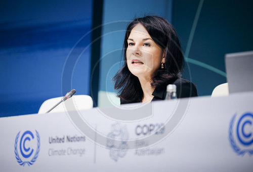 Annalena Baerbock auf der COP29 in Baku