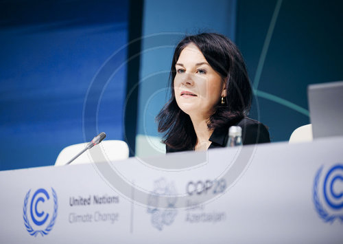 Annalena Baerbock auf der COP29 in Baku