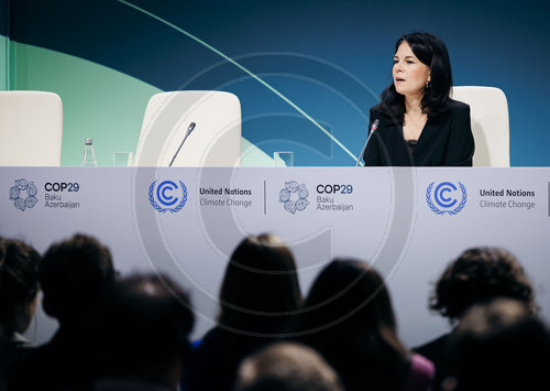 Annalena Baerbock auf der COP29 in Baku