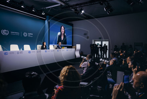 Annalena Baerbock auf der COP29 in Baku