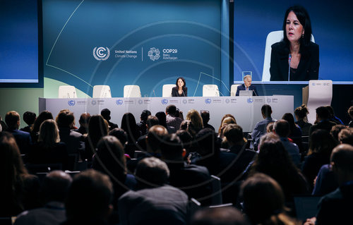 Annalena Baerbock auf der COP29 in Baku