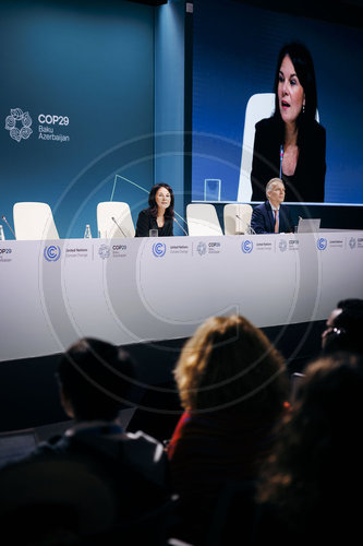 Annalena Baerbock auf der COP29 in Baku