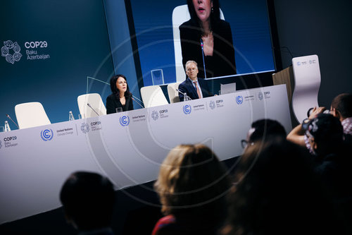 Annalena Baerbock auf der COP29 in Baku