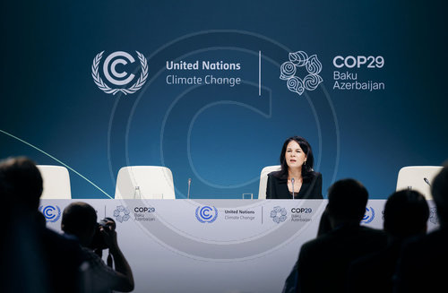 Annalena Baerbock auf der COP29 in Baku