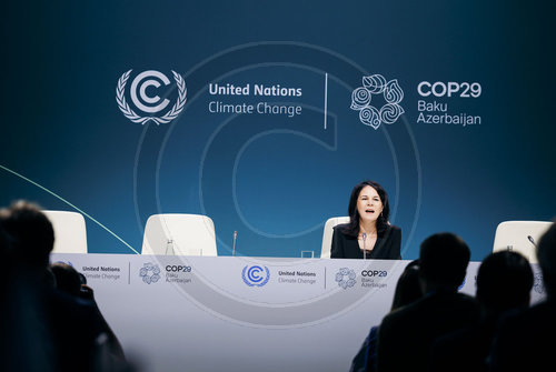 Annalena Baerbock auf der COP29 in Baku