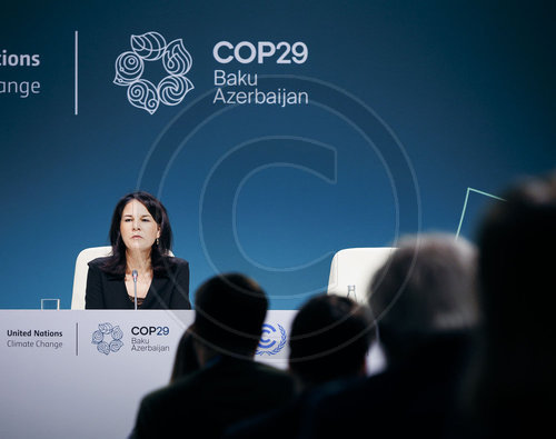 Annalena Baerbock auf der COP29 in Baku