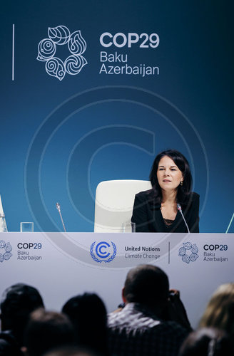 Annalena Baerbock auf der COP29 in Baku