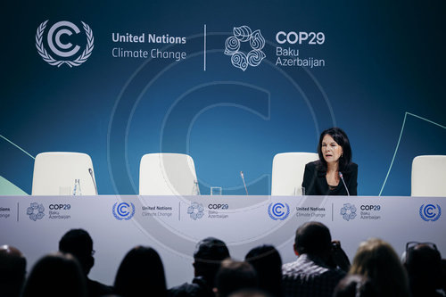 Annalena Baerbock auf der COP29 in Baku