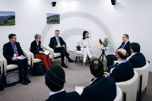 Annalena Baerbock auf der COP29 in Baku