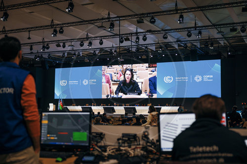 Annalena Baerbock auf der COP29 in Baku