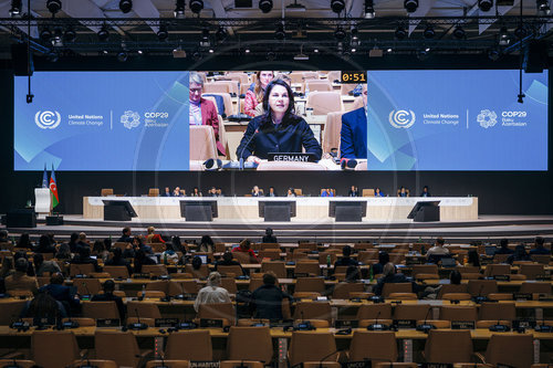 Annalena Baerbock auf der COP29 in Baku