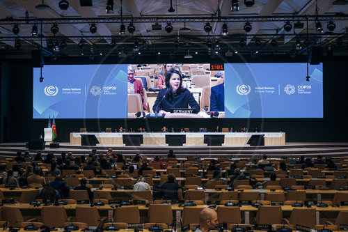 Annalena Baerbock auf der COP29 in Baku