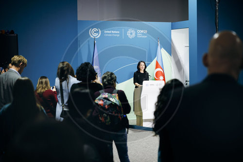 Annalena Baerbock auf der COP29 in Baku