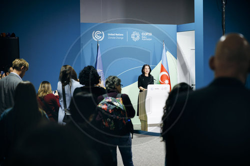 Annalena Baerbock auf der COP29 in Baku