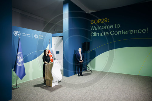 Annalena Baerbock auf der COP29 in Baku