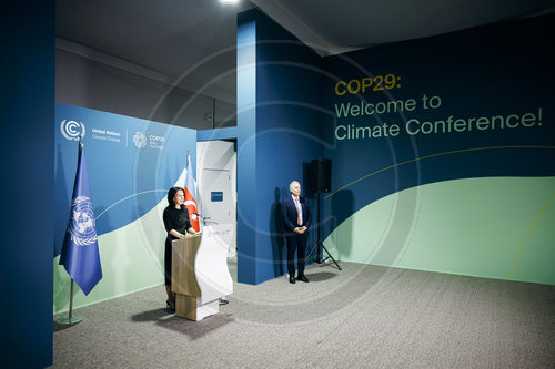 Annalena Baerbock auf der COP29 in Baku