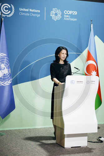 Annalena Baerbock auf der COP29 in Baku