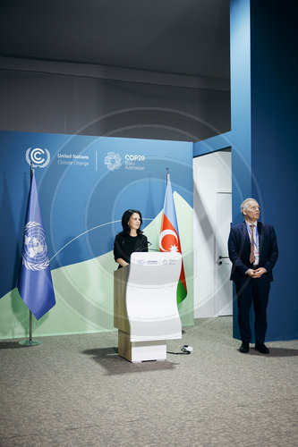 Annalena Baerbock auf der COP29 in Baku