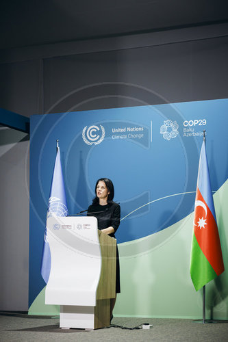 Annalena Baerbock auf der COP29 in Baku