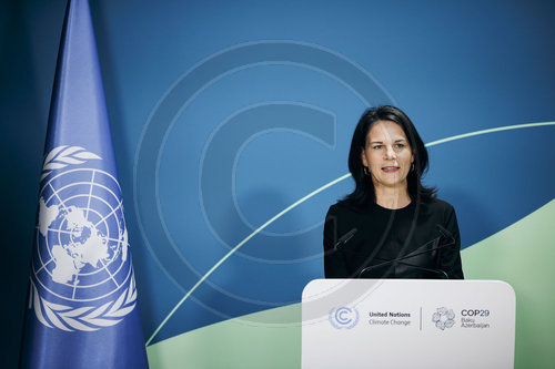 Annalena Baerbock auf der COP29 in Baku