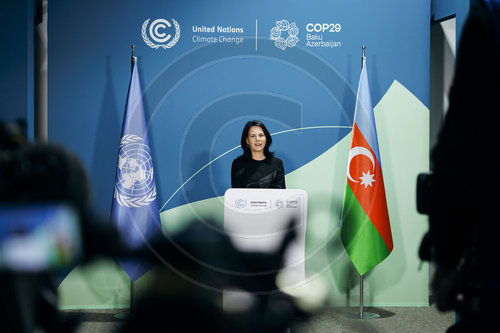 Annalena Baerbock auf der COP29 in Baku