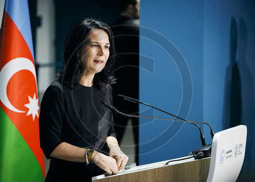 Annalena Baerbock auf der COP29 in Baku