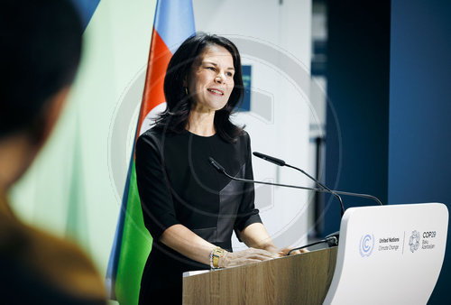 Annalena Baerbock auf der COP29 in Baku