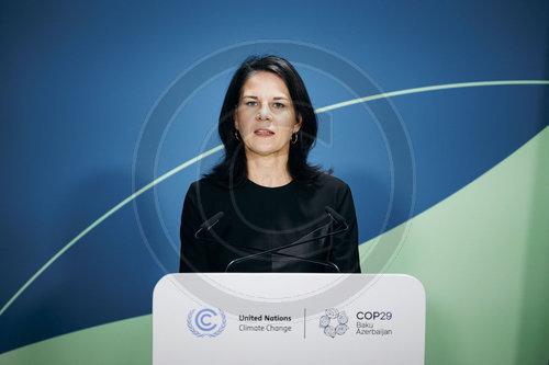 Annalena Baerbock auf der COP29 in Baku