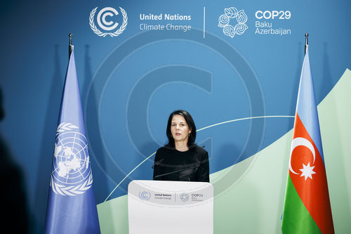 Annalena Baerbock auf der COP29 in Baku