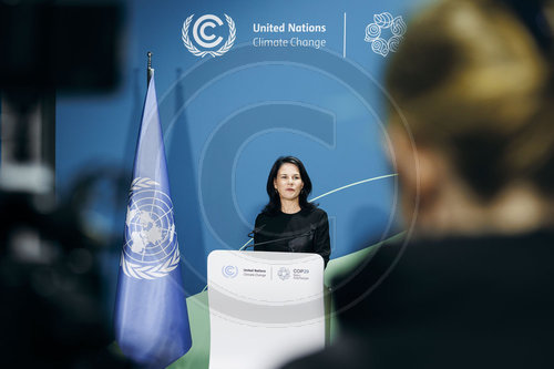 Annalena Baerbock auf der COP29 in Baku