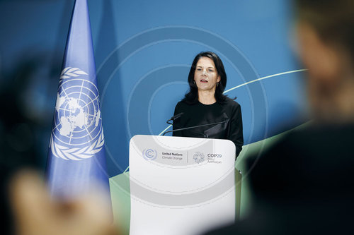 Annalena Baerbock auf der COP29 in Baku