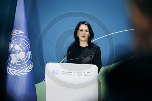 Annalena Baerbock auf der COP29 in Baku