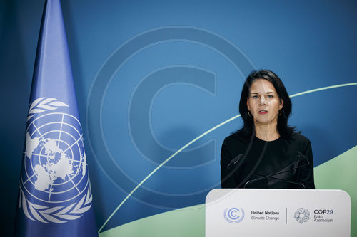 Annalena Baerbock auf der COP29 in Baku