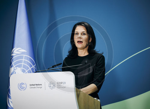 Annalena Baerbock auf der COP29 in Baku