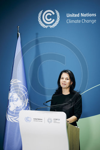 Annalena Baerbock auf der COP29 in Baku