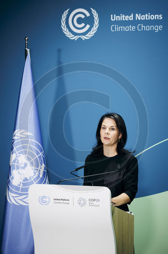 Annalena Baerbock auf der COP29 in Baku