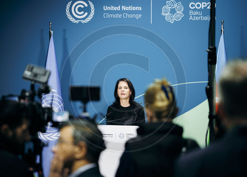 Annalena Baerbock auf der COP29 in Baku