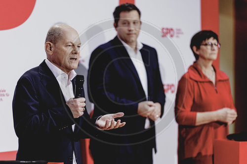 Pressekonferenz zur Nominierung von Olaf Scholz als Kanzlerkandidat