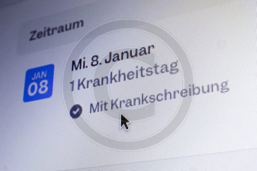 Krankmeldung auf Arbeit - mit Krankschreibung